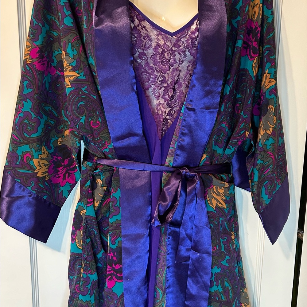 Victoria’s Secret two piece lingerie set.  Chemise and Robe